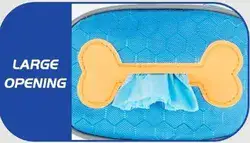 נרתיק עבור שקיות גללי הכלב ומקום לחפצים אישיים. צבע כתום.