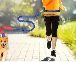 רצועה אלסטית עם רצועת מותן עבור טיולים, הליכה, ריצה. צבע: אדום אפור.