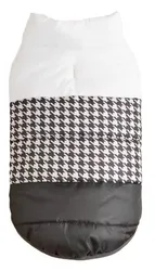 אפודה לכלב. צבע שחור לבן. מידה XL