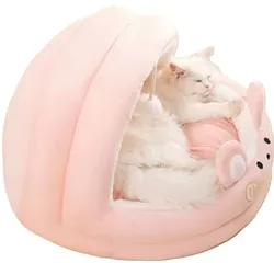 מיטה לחתול. גודל: L(Multiple cats). צבע ורוד.