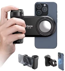 Ulanzi MA35 ידית מצלמת טלפון MagSafe Bluetooth סמארטפון צילום אנכי ואופקי עם שלט