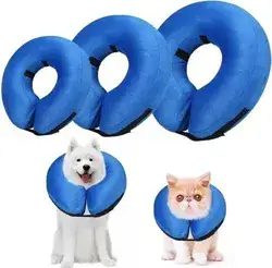 קונוס לכלב/חתול מתנפח ורך לאחר הניתוח, גודל M.