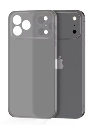 מגן טלפון דק מאוד עבור , 17 Air iPhone 17 Pro Max, מט, שקוף, PP קשה