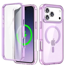 מגן מגנטי עבור iPhone 17 Series, כיסוי הגנה מלא לגוף, מארז PC+TPU צבעוני