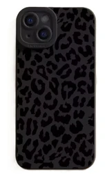 מגן טלפון רך מסיליקון עם הדפס נמר שחור עבור iPhone 11 12 13 14 15 16 Pro Max XS XR X SE 7 8 Plus 16E כיסוי מוגן בפני זעזועים
