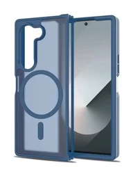 כיסוי טעינה אלחוטית Magsafe של Z Fold7 עבור Samsung Galaxy Z Fold 6 7 Fold6 7 בצבעי סוכריות שקוף, מוגן בפני זעזועים ומגנטי