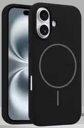 כיסוי טלפון מסיליקון נוזלי עבור iPhone 17, 16 plus מטען אלחוטי מגנטי Magsafe כיסוי אחורי בעל עמידות בפני זעזועים